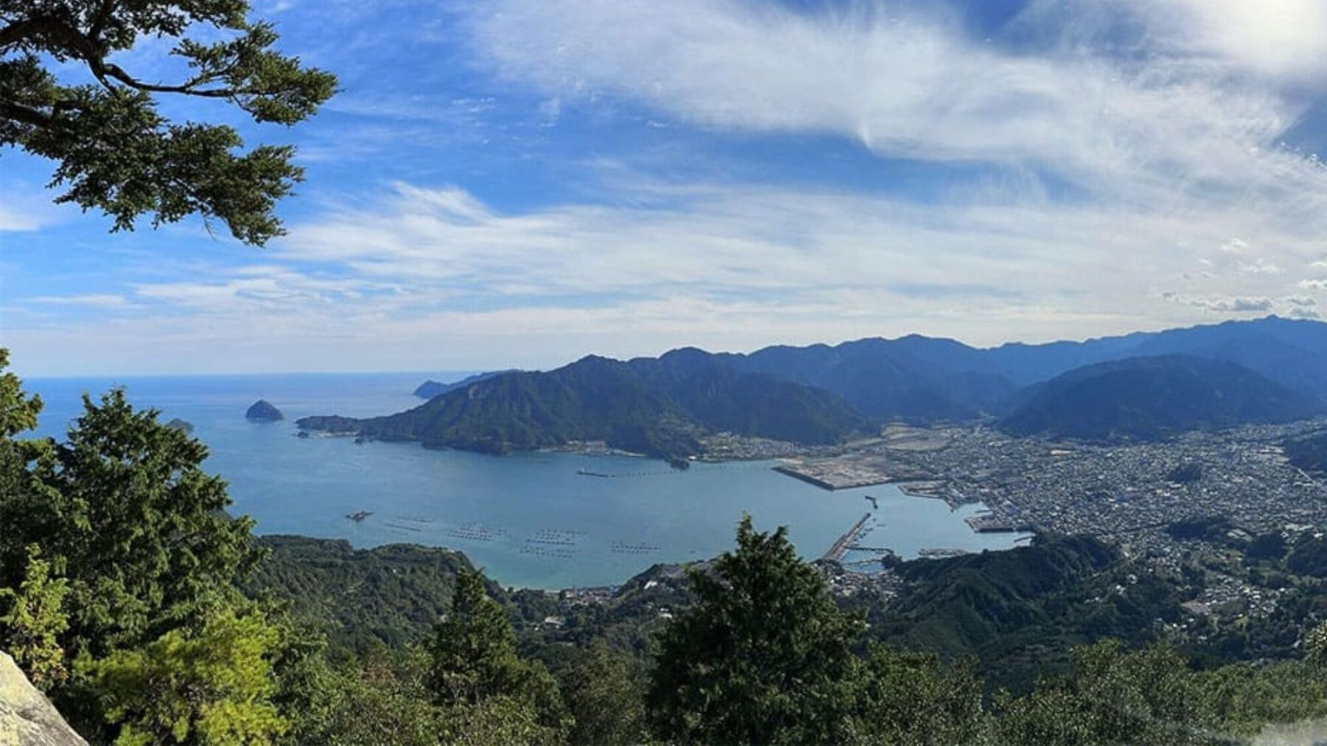 Owase Bay viewed from Mount Tengura