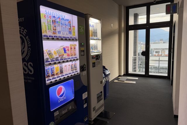 Vending machines in the hotel